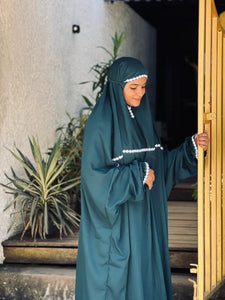 Peacock Green Prayer Dress